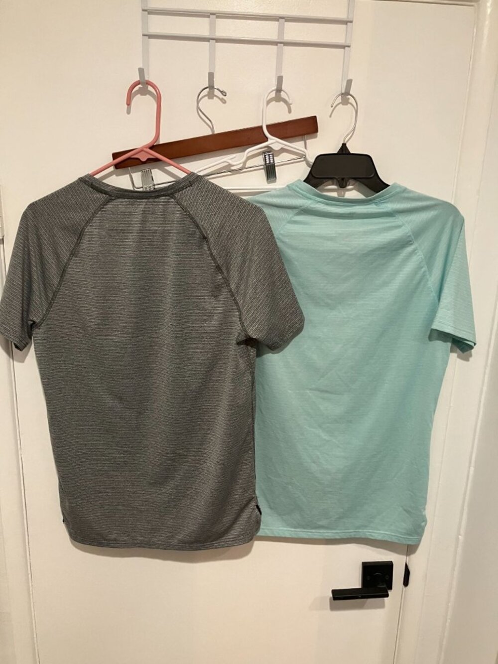 Lot of 2 - All In Motion Men's Active T-Shirts, Teal/Gray, Size Small - Picture 2 of 4